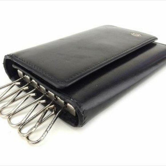 Authentic Used Cartier Key case Key holder Black leather Woman unisex - Picture 3 of 8